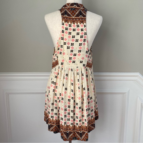 Free People Charlotte Printed Halterneck top/Tunic Size S - Picture 8 of 15